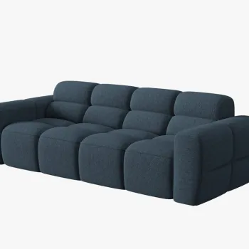 Canapea Lisa 4 locuri stofa L256 cm imagine