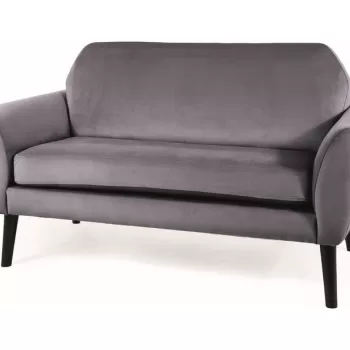 Canapea Mena velvet gri Blu14 imagine