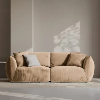 Canapea modulara Chris 3 locuri catifea L220 cm imagine