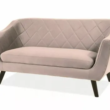 Canapea Molly 2 velvet bej/wenge Blu28 imagine