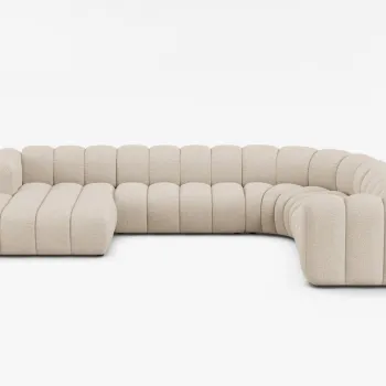 Canapea panoramica Lupine boucle Baloo L370 cm imagine