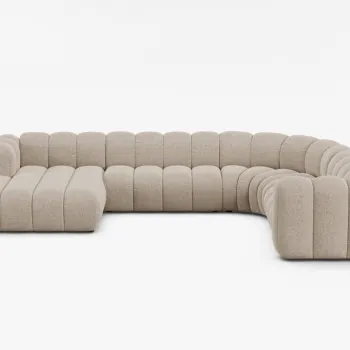 Canapea panoramica Lupine chenille Eden L370 cm imagine