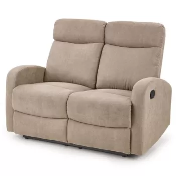 Canapea recliner tapitata Oslo 2S Bej - H100 imagine
