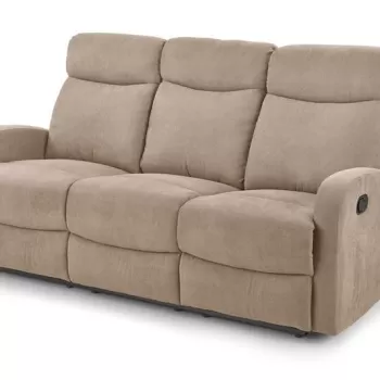 Canapea recliner tapitata Oslo 3S Bej - H100 imagine