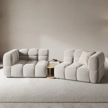 Canapea Sky 2 locuri catifea + masuta de cafea imagine