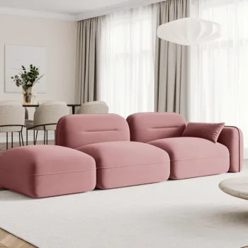 Canapea Sydney 3 locuri pe dreapta catifea imagine