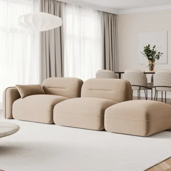 Canapea Sydney 3 locuri pe stanga catifea imagine