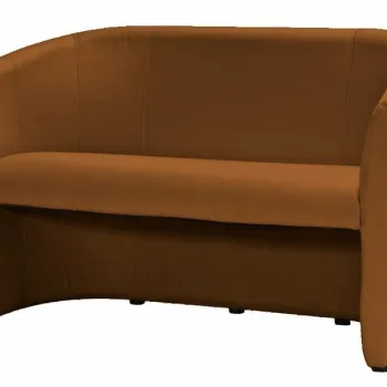 Canapea TM-2 piele ecologica maro deschis/wenge EK4 imagine