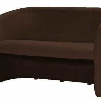 Canapea TM-2 piele ecologica maro inchis/wenge EK18 imagine