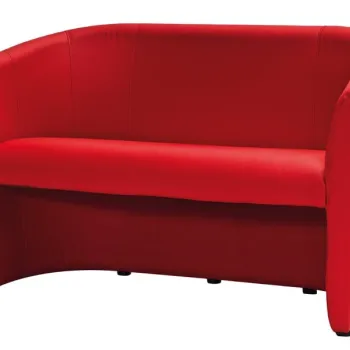 Canapea TM-2 piele ecologica rosu/wenge EK6 imagine