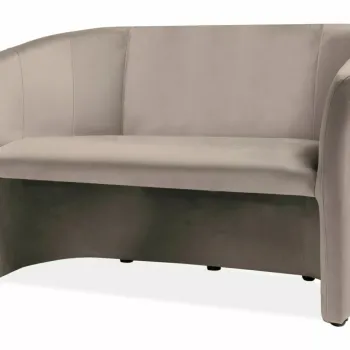 Canapea TM-2 velvet bej inchis/wenge Blu40 imagine