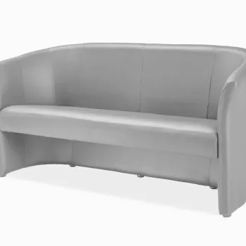 Canapea TM-3 piele ecologica gri/wenge EK8 imagine