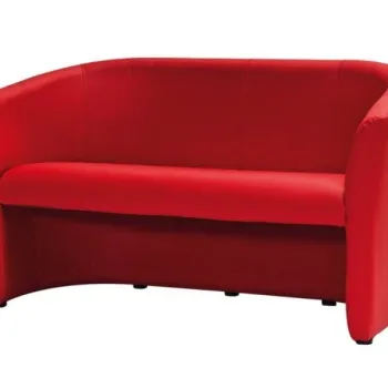 Canapea TM-3 piele ecologica rosu/wenge EK6 imagine