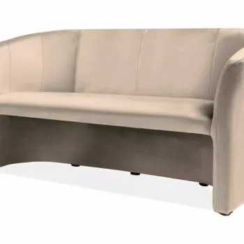 Canapea TM-3 velvet bej/wenge Blu28 imagine