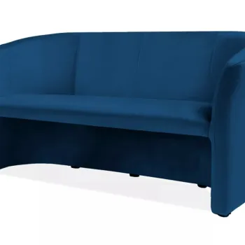 Canapea TM-3 velvet bleumarin/wenge Blu86 imagine