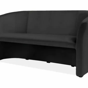 Canapea TM-3 velvet negru/wenge Blu19 imagine