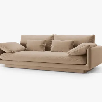 Canapea Torino 3 locuri catifea L220 cm imagine