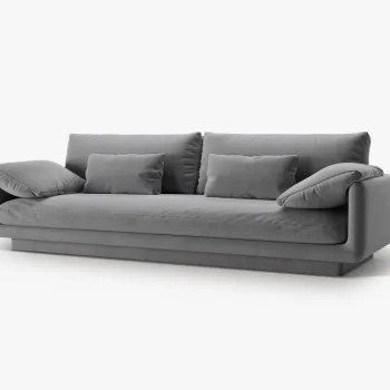 Canapea Torino 4 locuri catifea L250 cm imagine