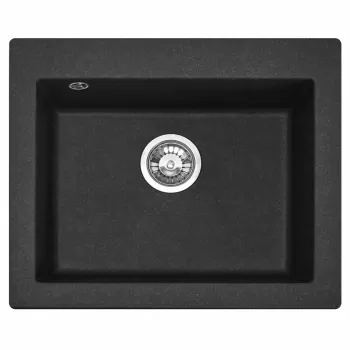 Chiuveta bucatarie Granit West XL black dots imagine