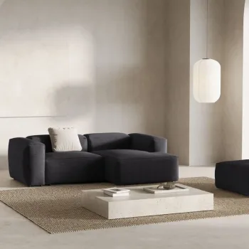 Coltar 2 locuri Bergamo velur reiat L244 cm imagine