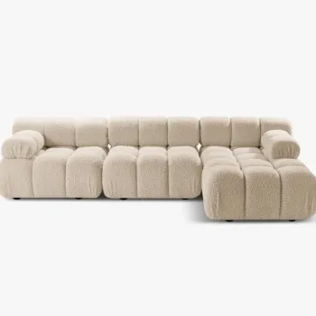 Coltar 4 locuri Bellis boucle L282 cm imagine