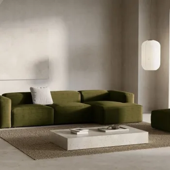 Coltar 4 locuri Bergamo velur reiat L344 cm imagine