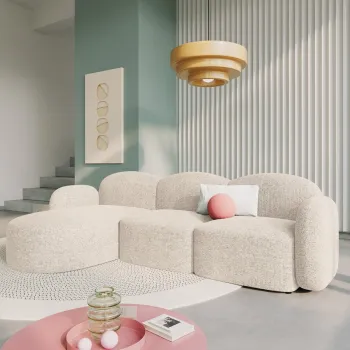 Coltar 4 locuri Blair chenille L274 cm imagine