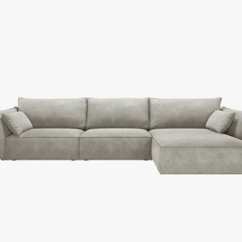 Coltar 4 locuri Kaelle chenille L308 cm imagine