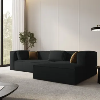 Coltar 4 locuri Mackay stofa catifelata L282 cm imagine