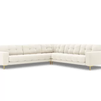 Coltar 6 locuri Bali velvet/picioare gold - L256 x l256 x h75 imagine