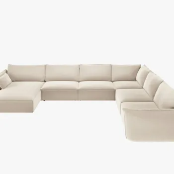 Coltar 8 locuri Kaelle catifea L384 cm imagine