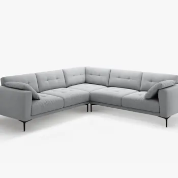 Coltar Bemy 5 locuri catifea Salvador L290 cm imagine