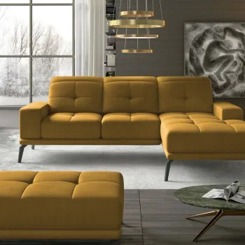 Coltar cu tetiere reglabile Torrense pe stanga + taburet Riviera 41 imagine