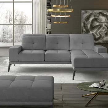 Coltar cu tetiere reglabile Torrense pe stanga + taburet Soro 93 imagine