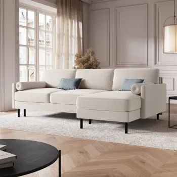 Coltar extensibil 5 locuri Scott catifea L212 cm imagine