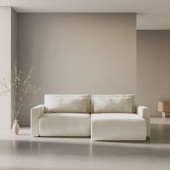 Coltar extensibil Belfast 3 locuri catifea L240 cm imagine