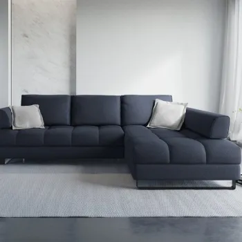 Coltar extensibil Clinton 5 locuri stofa L242 imagine