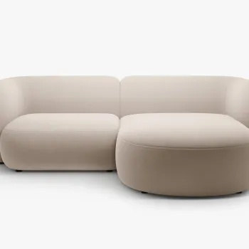 Coltar Kate 2 locuri catifea Salvador L255 cm imagine