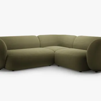 Coltar Kate 4 locuri catifea Salvador L252 cm imagine