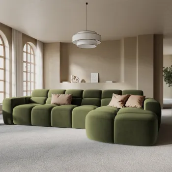 Coltar Lisa catifea L310 cm imagine