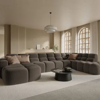 Coltar Lisa U catifea L310 cm imagine