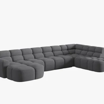 Coltar Lisa U stofa L310 cm imagine