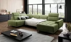 Coltar living extensibil Calvaro XL pe dreapta - L353 x l203 x h100cm imagine