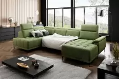 Coltar living extensibil Calvaro XL pe stanga - L353 x l203 x h100cm imagine