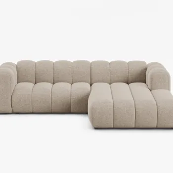 Coltar Lupine 4 locuri chenille Eden L260 cm imagine