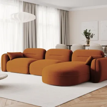 Coltar Sydney L 4 locuri catifea imagine