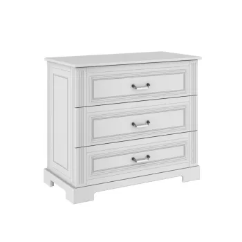 Comoda eleganta Ines alba L102 cm imagine