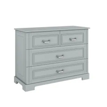 Comoda eleganta Ines gri cu 4 sertare L120 cm imagine