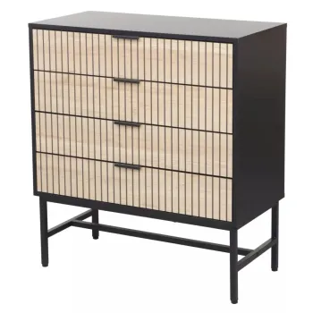 Comoda Mago K2 stejar/negru mat imagine