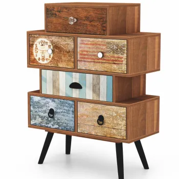 Comoda Mezo KM-2 multicolor L100 cm imagine